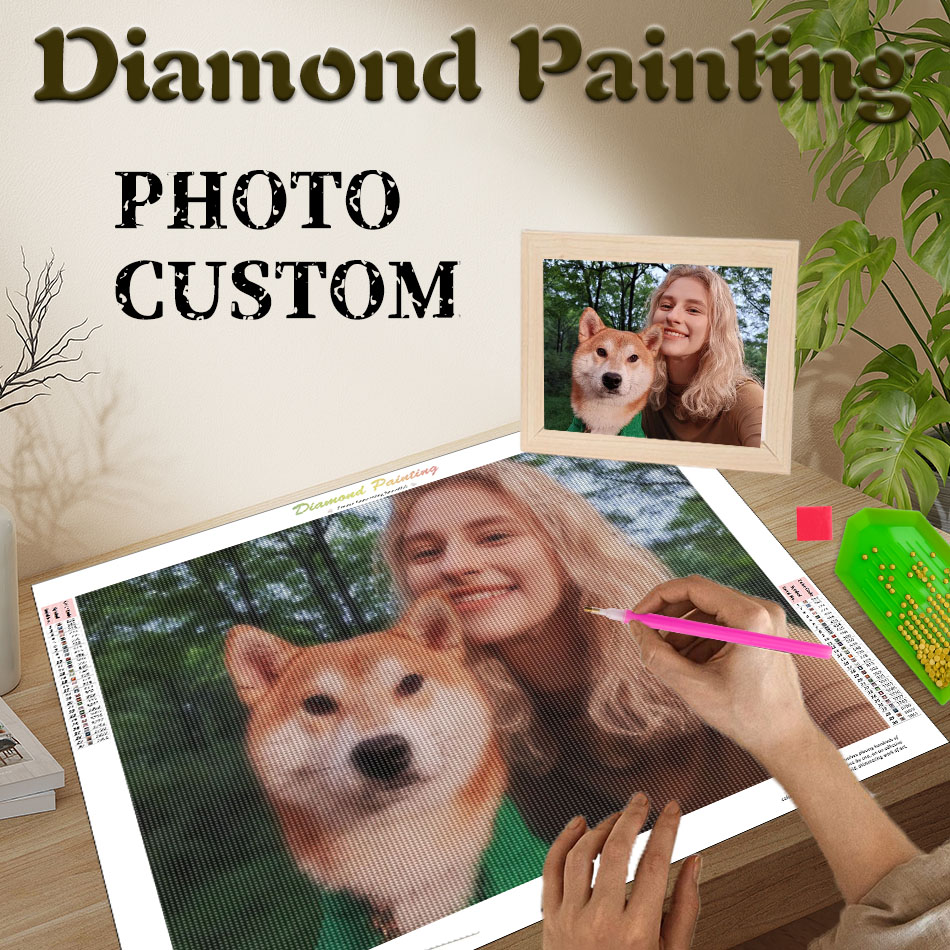 Resin Art Gift For Wedding - PhotoCustom Diamond Painting Create Wall Art