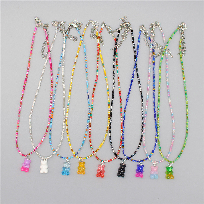 New Bohemia Korean Lover Color - Resin Art Necklace review and price