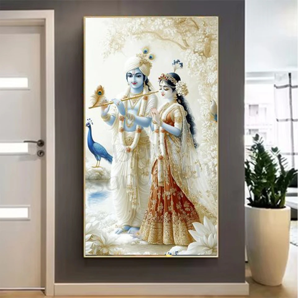 Indian Lord Radha Krishna Coup - Resin Art Radha Krishna review and price