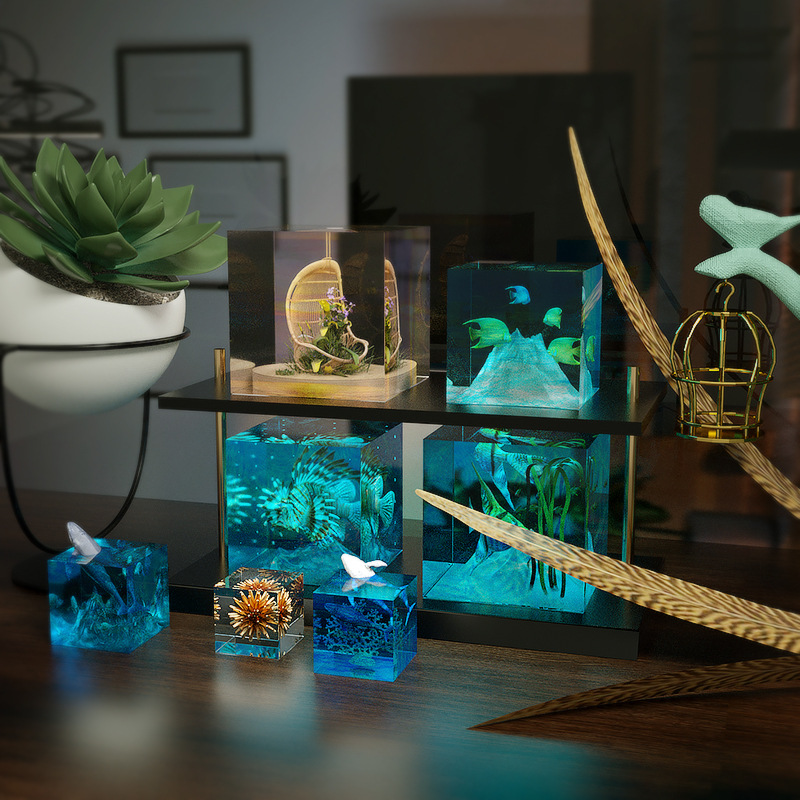 3D Cube UV Resin Molds DIY Jew - Resin Art Cube review and price