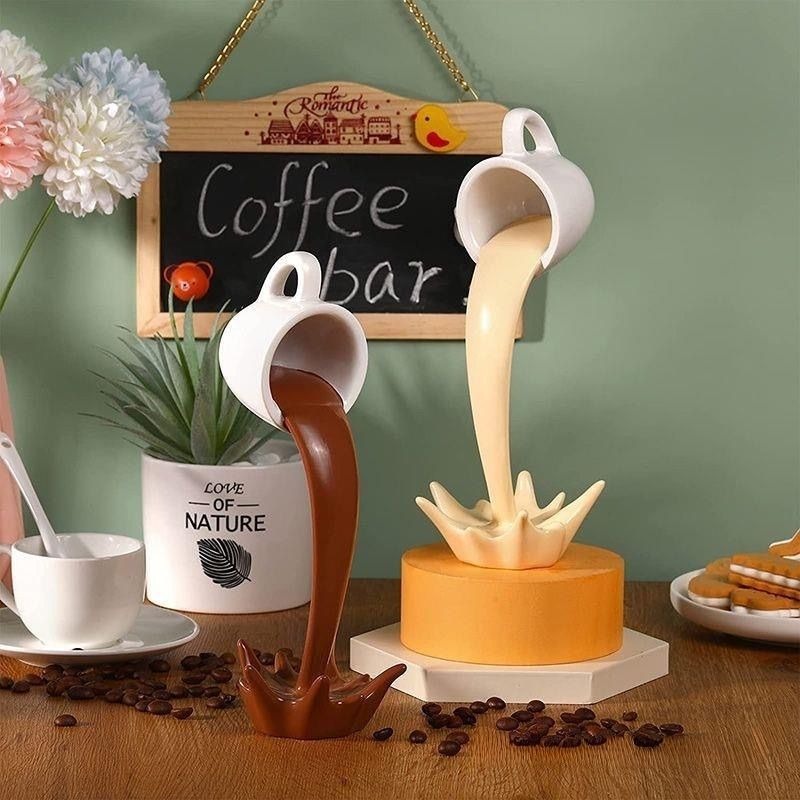 3D Coffee Cup Art Sculpture Of - Resin Art Pouring review and price