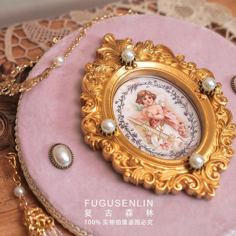 Retro European Pink Velvet Emb - Resin Art For Photo Frame review and price