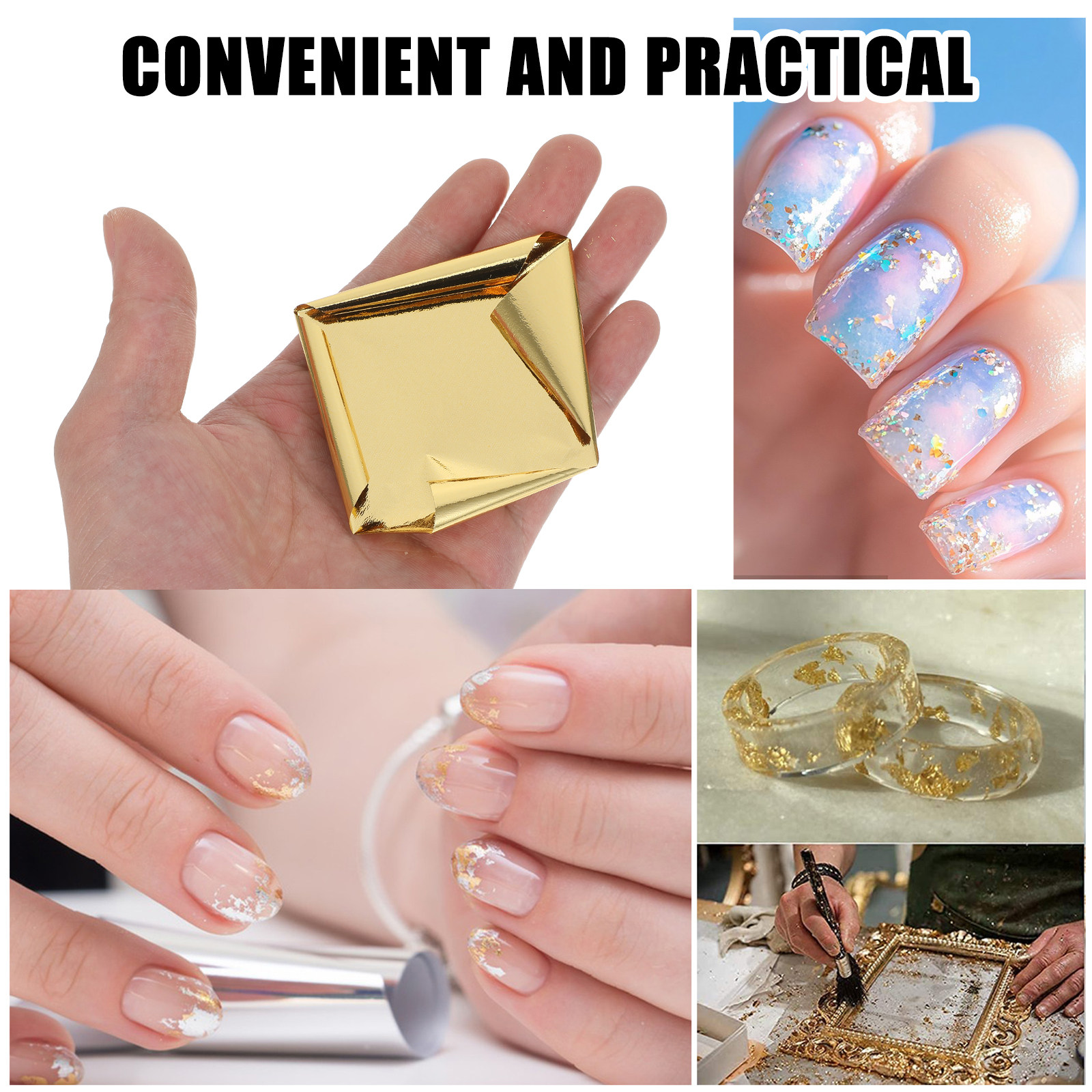 50Pcs 8x8.5cm Gold Leaf Foil P - Gold Leaf Foil review and price