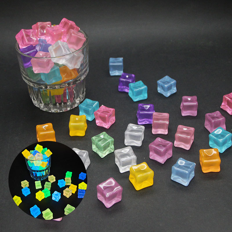 20pcs Luminous 14cm Stone Squa - Resin Art Cube review and price