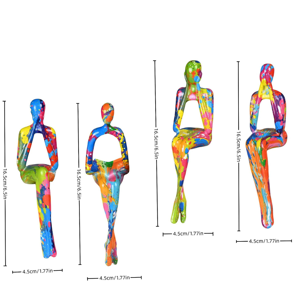 4-Piece Character Abstract Thi - Resin Art Gift For Wedding review and price