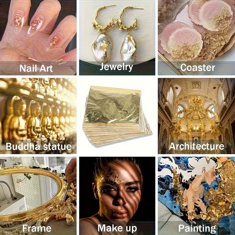 Set of 100Pcs Imitation Gold F - Resin Art Gift For Wedding review and price