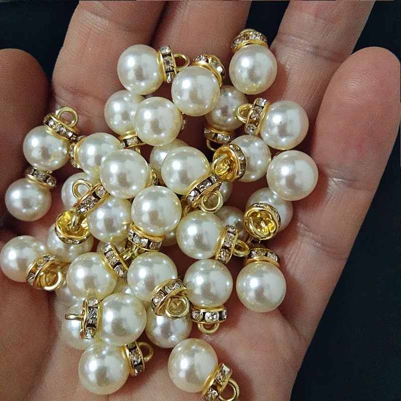30Pcs Round Pearl Diamond Pend - Resin Art Gift For Wedding review and price