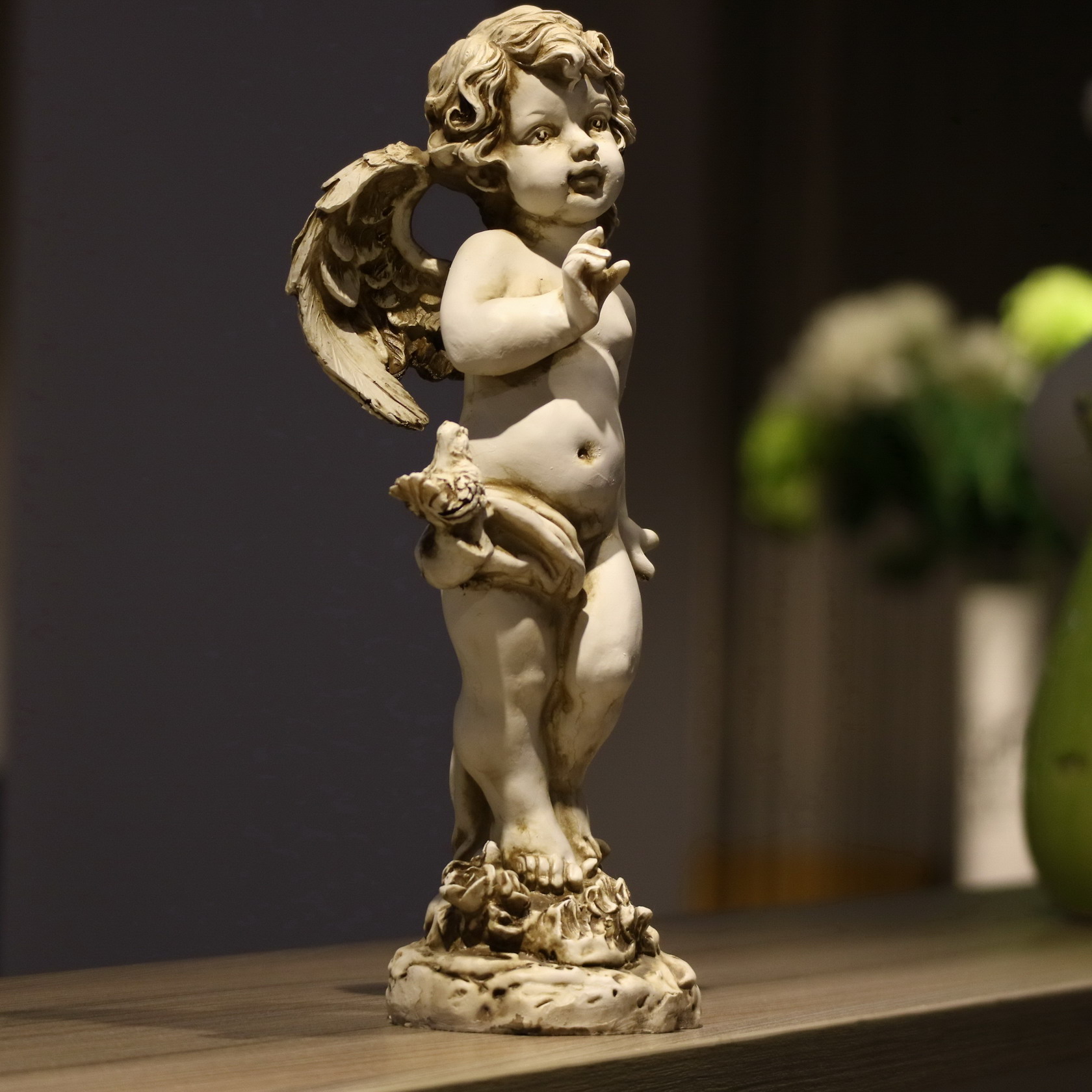 Retro Resin Angel Figurine 29c - Resin Art Gift For Wedding review and price