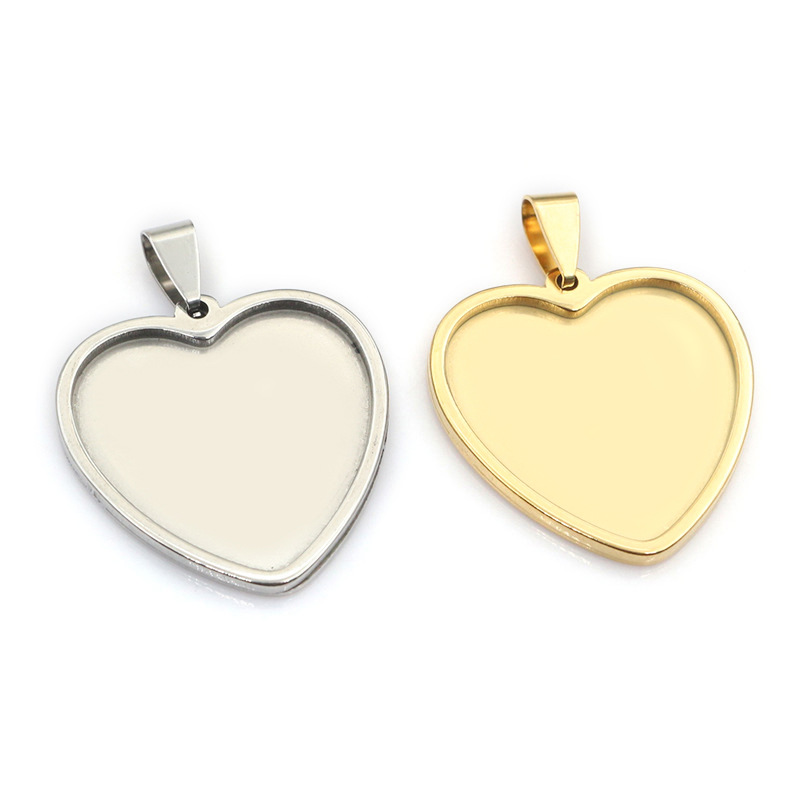 5Pcs Stainless Steel Heart Bla - Resin Art Necklace review and price