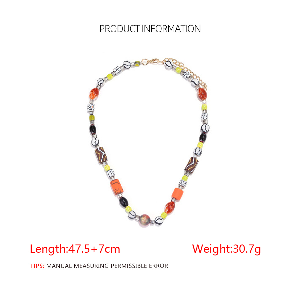 New Arrivals Multicolor Resin  - Resin Art Necklace review and price