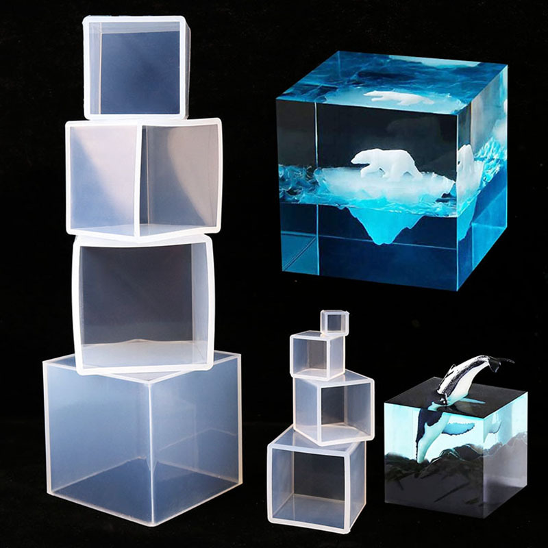 Cube Resin Mold, Clear Silicon - Resin Art Cube review and price