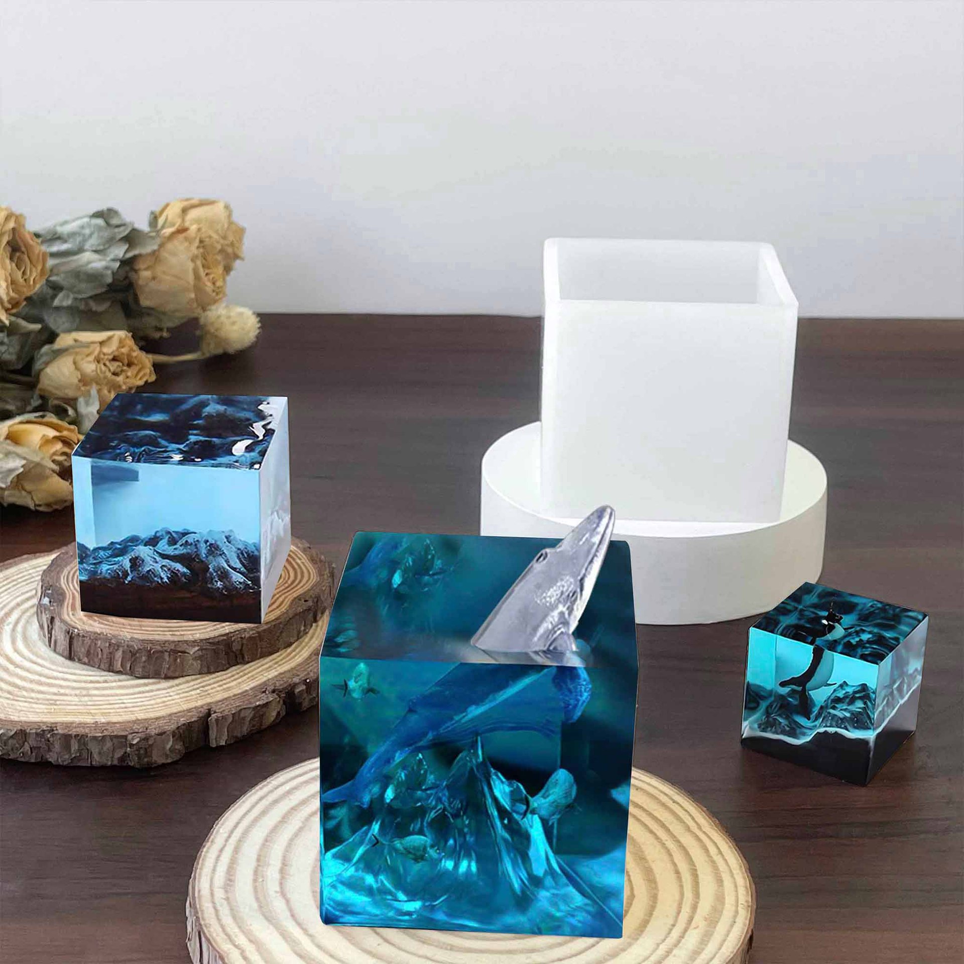 Cube Resin Mold, Clear Silicon - Resin Art Cube review and price