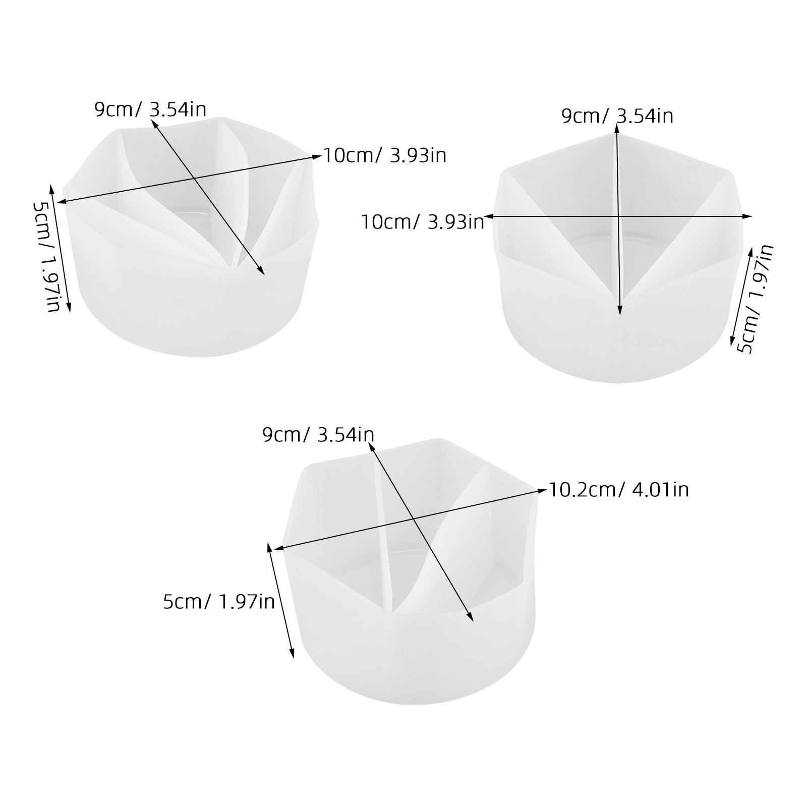 3Pcs Silicone Split Cups for P - Resin Art Pouring review and price