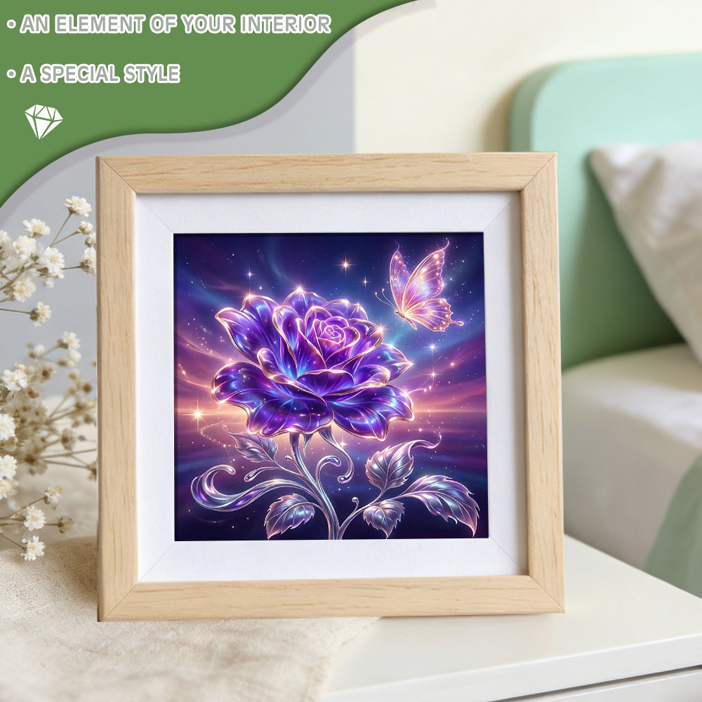 Huacan Full Square Round Diamo - Resin Art With Rose review and price