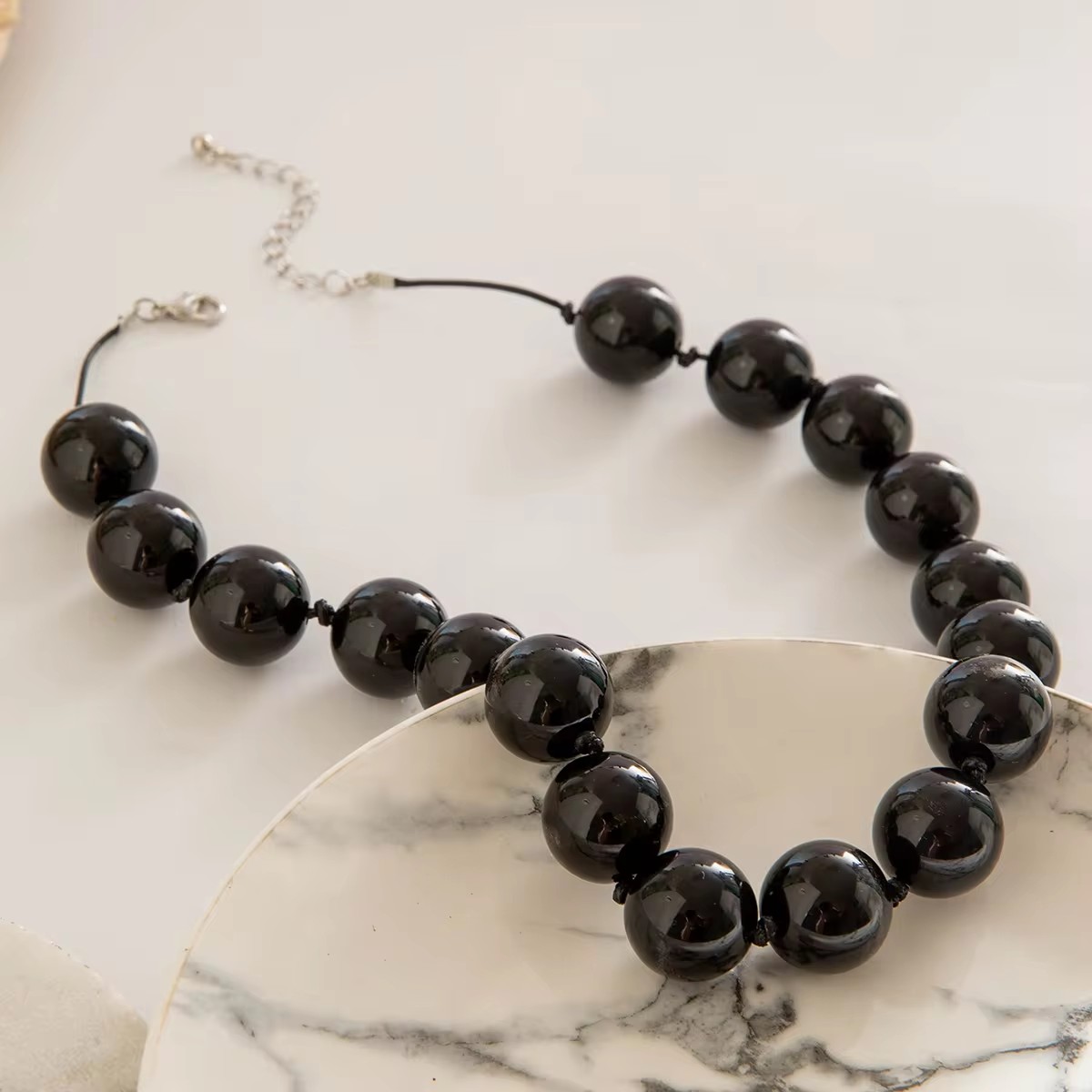 Tocona New Colorful Big Bead C - Resin Art Necklace review and price