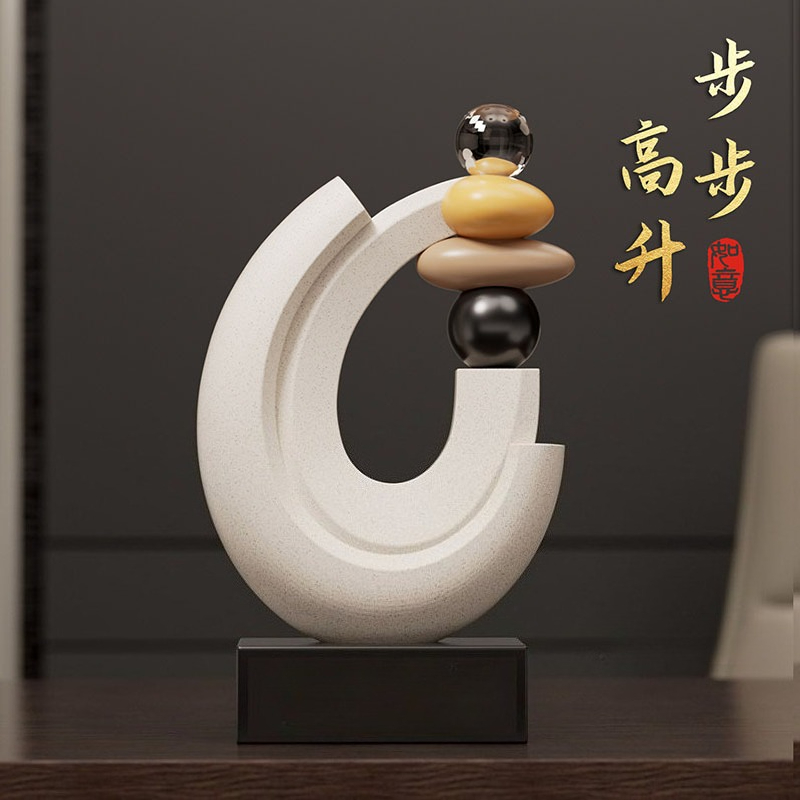 Home Decor Lucky Stone Statue  - Resin Art Gift For Wedding review and price