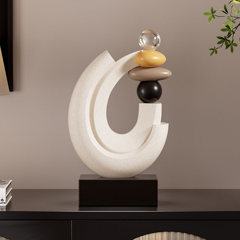 Home Decor Lucky Stone Statue  - Resin Art Gift For Wedding review and price