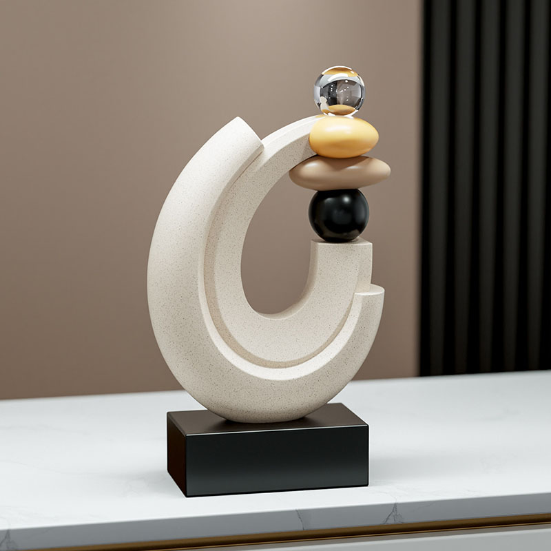 Home Decor Lucky Stone Statue  - Resin Art Gift For Wedding review and price