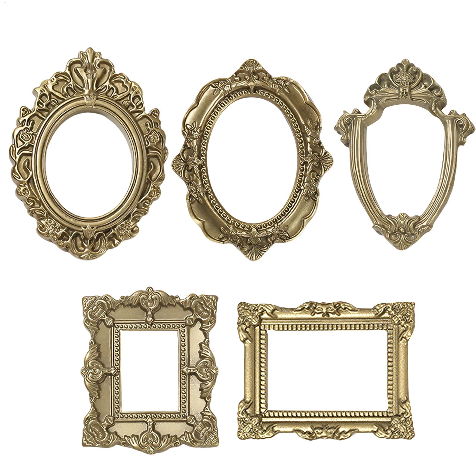 5PCS Gold Vintage Photo Frame  - Resin Art For Photo Frame review and price
