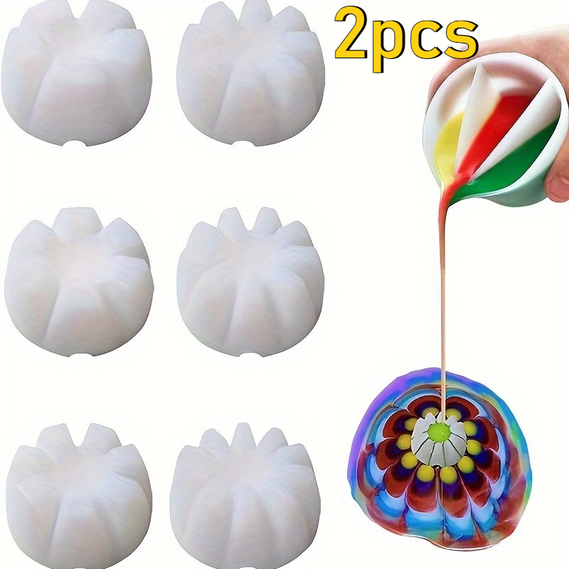 2pcs Flower Tilting Cup Set Fo - Resin Art Pouring review and price