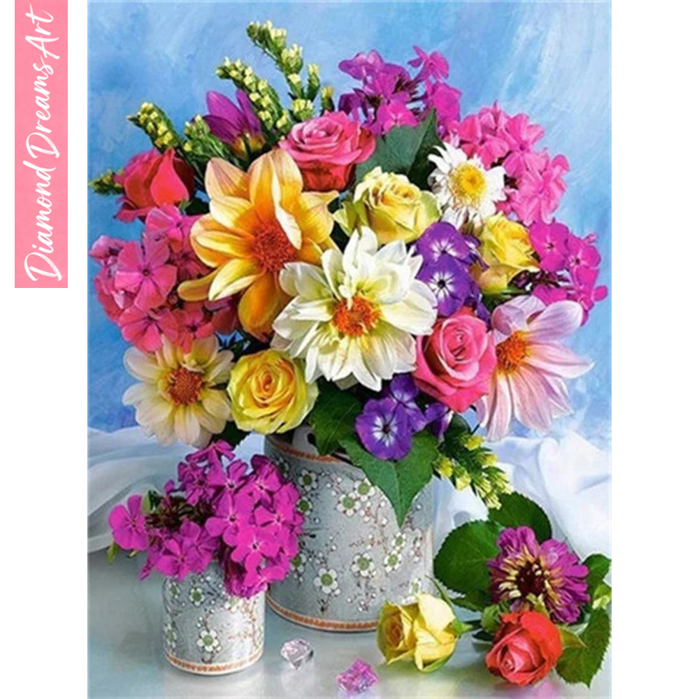 Full Diamond Mosaic Flower 5D  - Resin Art Wall Decor review and price