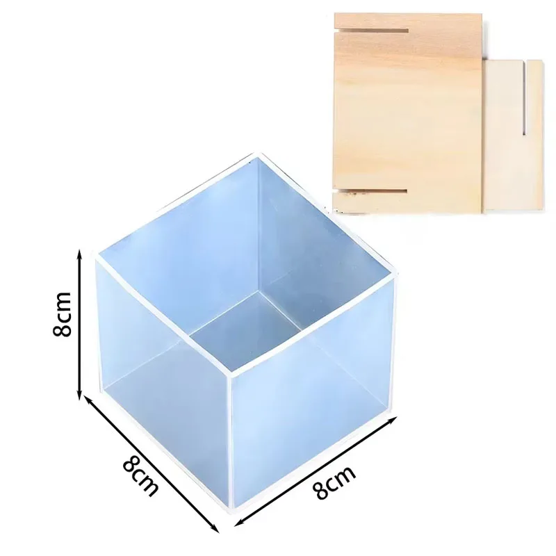 Clear Silicone Cube Molds Larg - Resin Art Cube review and price
