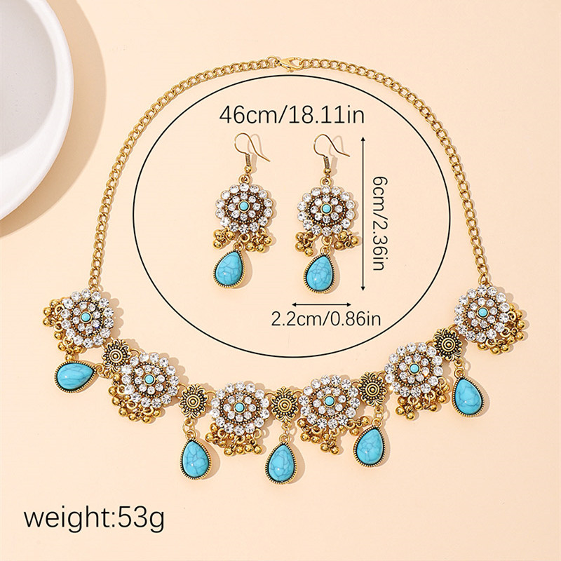 Kymyad Ethnic Vintage Rhinesto - Resin Art Necklace review and price