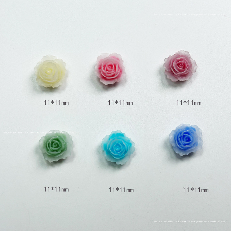 10pcs Exquisite Rose Resin Nai - Resin Art Rose Petals review and price
