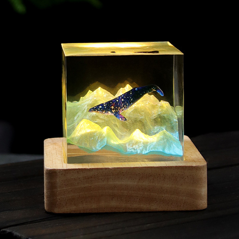 5cm Cube Organism Resin Table  - Resin Art Cube review and price