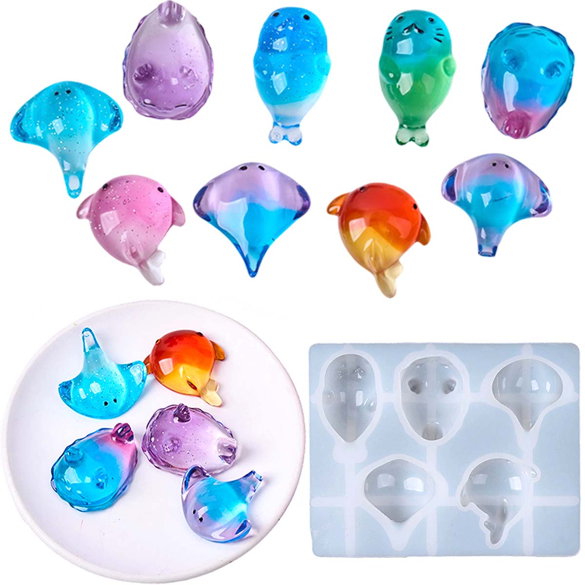 3D Healing Kawaii Manta Ray Wh - Resin Art A Keychain review and price