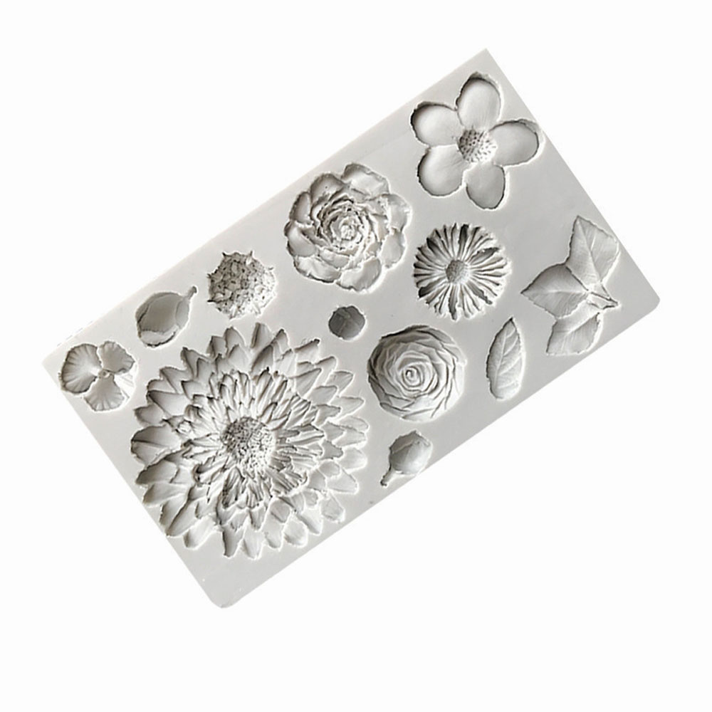Sunflower Petals & Leaves Sili - Resin Art Rose Petals review and price