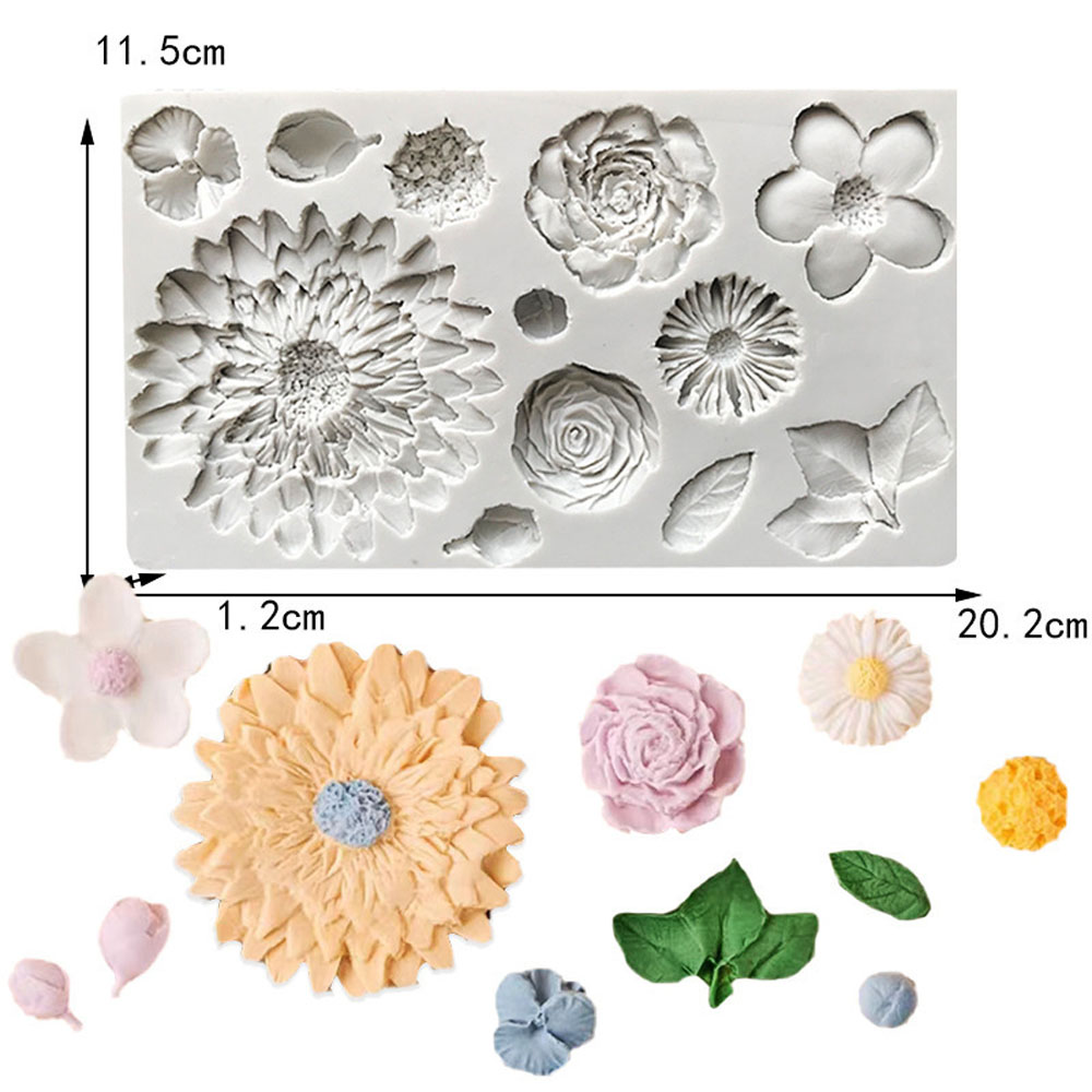 Sunflower Petals & Leaves Sili - Resin Art Rose Petals review and price
