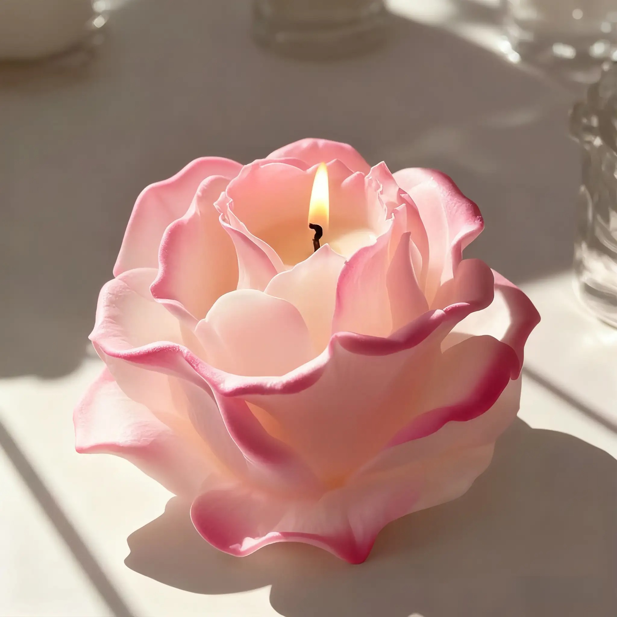 1 Piece 3D Elegant Rose Silico - Resin Art Rose Petals review and price