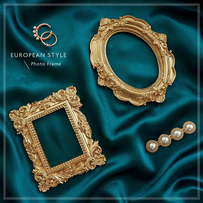 Golden Retro Photo Frame Nail  - Resin Art For Photo Frame review and price
