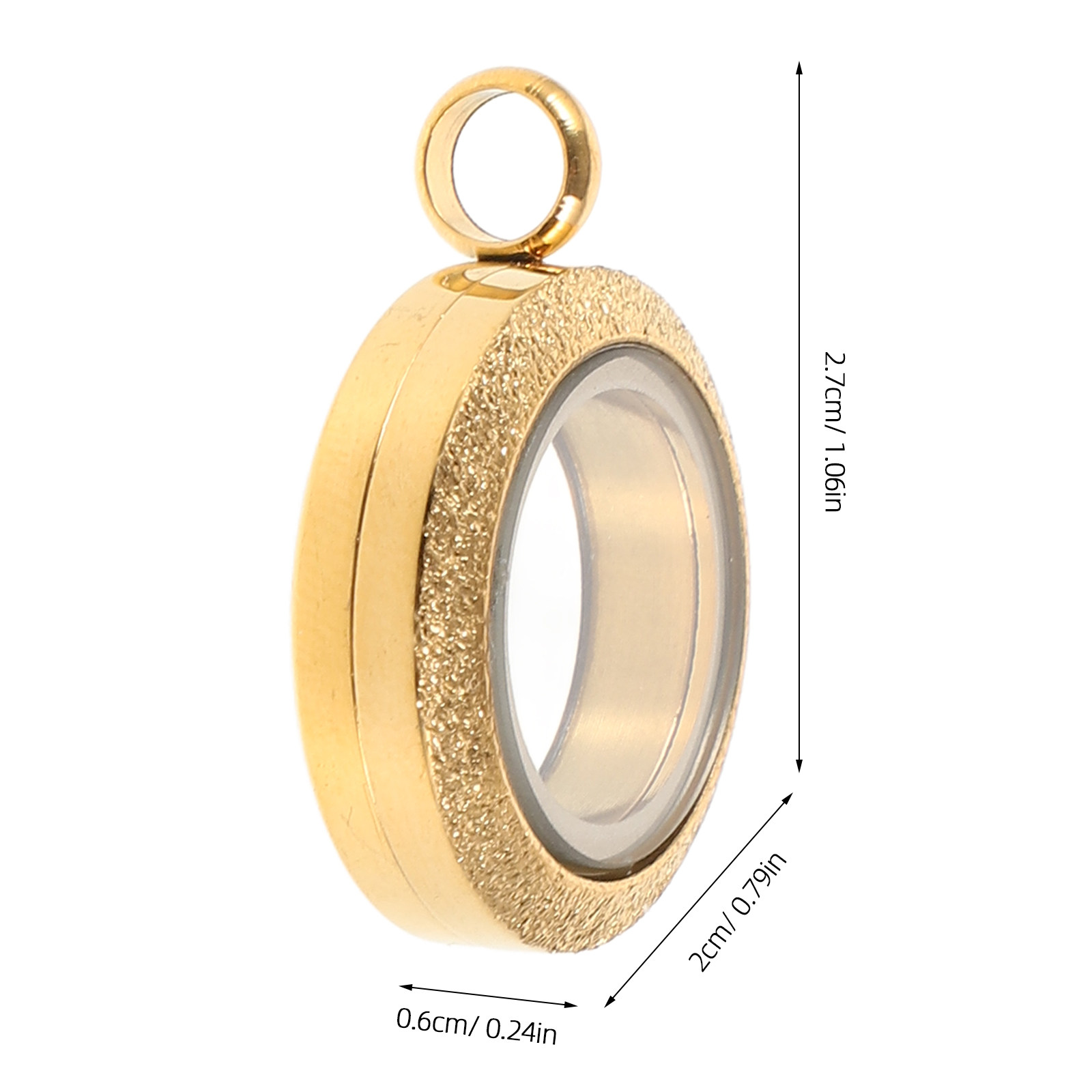Floating Round Stainless Steel - Resin Art Necklace review and price
