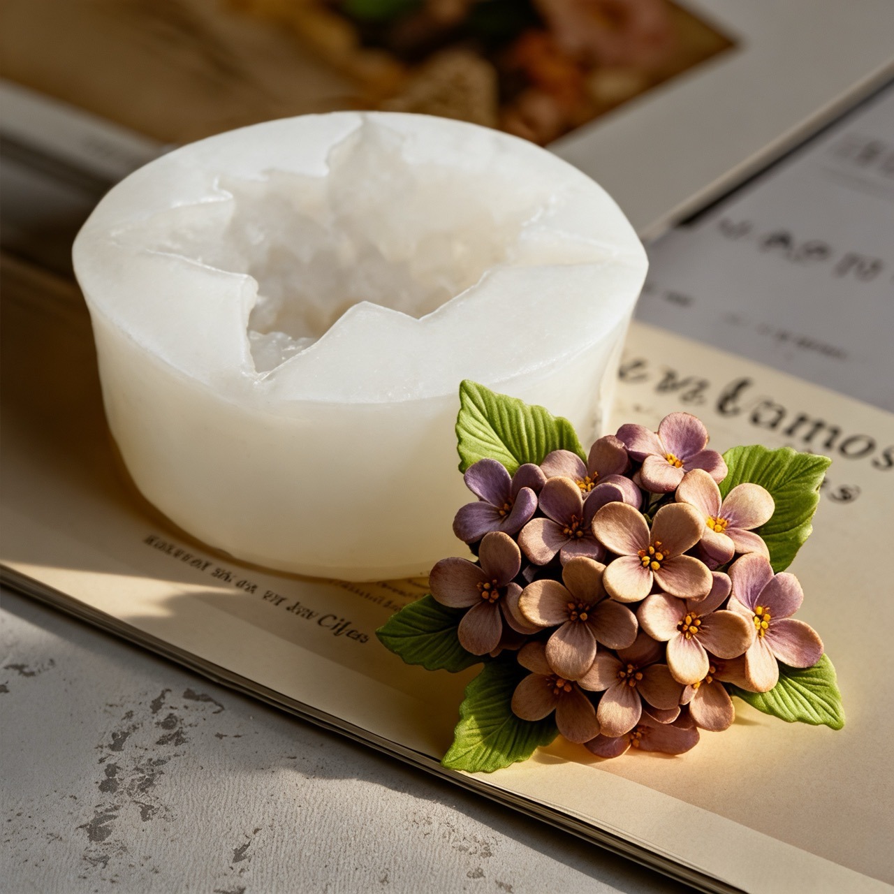 2-Piece 3D Rose and Lilac Sili - Resin Art Gift For Wedding review and price