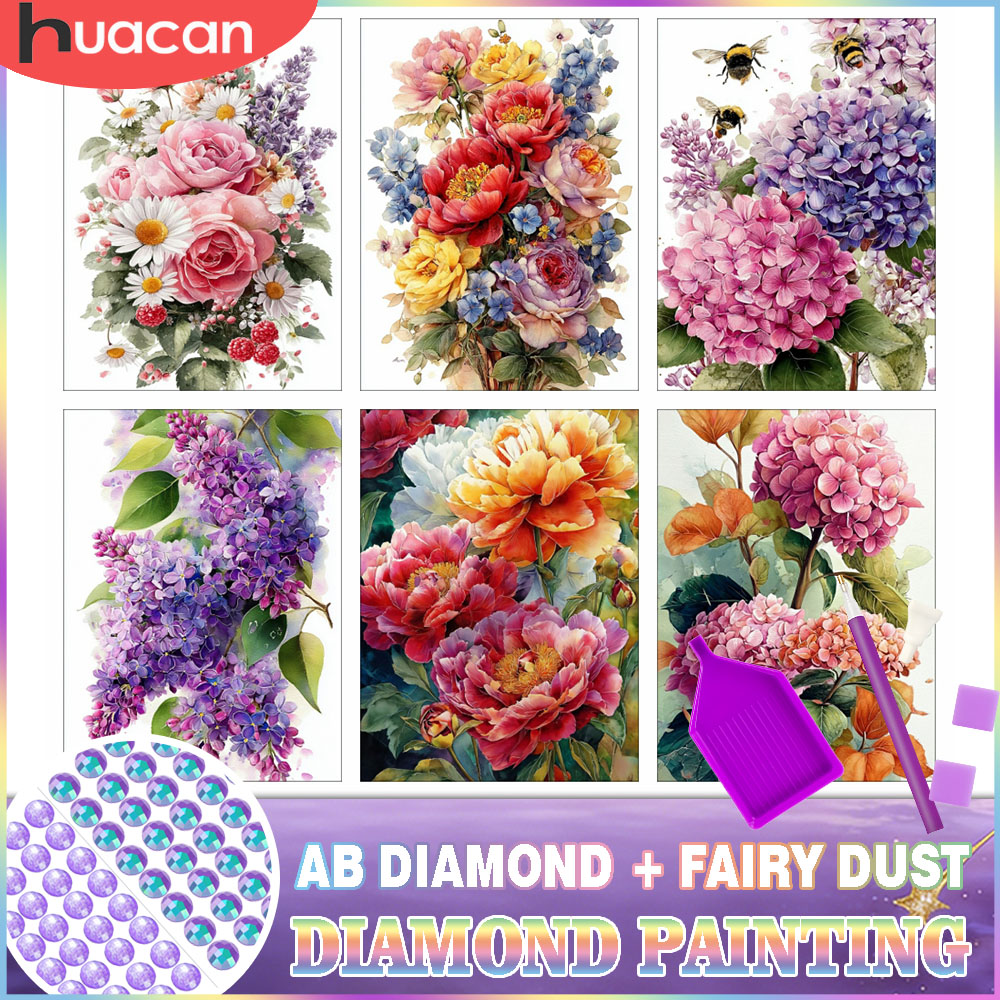 HUACAN Diamond Painting Kit Fl - Resin Art With Rose review and price