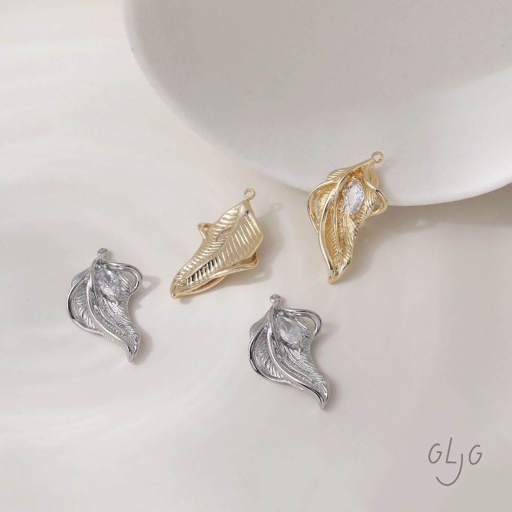 2PCS Leaf Charms for Jewelry F - Gold Leaf Foil review and price