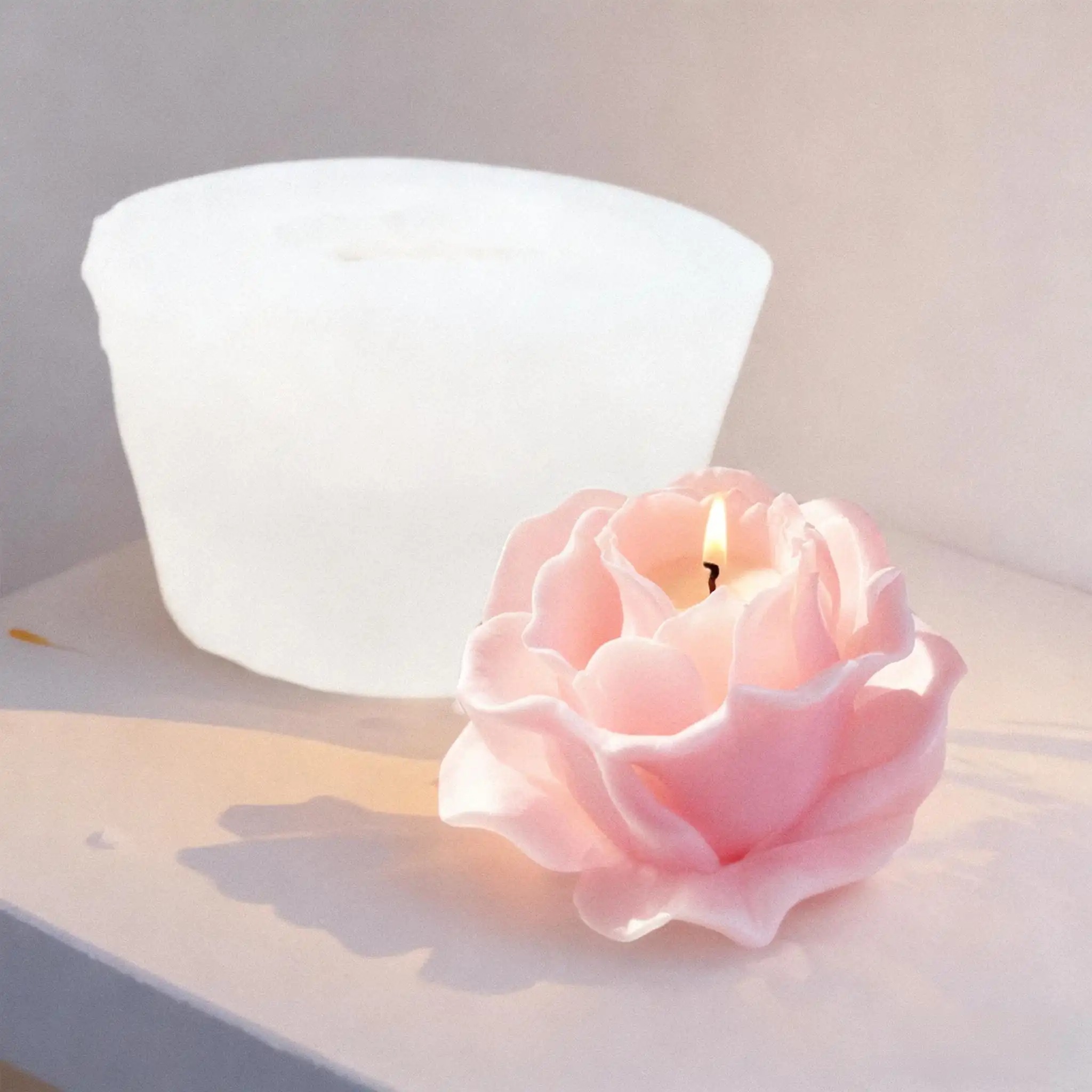 1 Piece 3D Elegant Rose Silico - Resin Art Rose Petals review and price