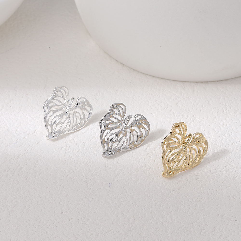 4PCS Dainty Hollowed Leaf Char - Gold Leaf Foil review and price