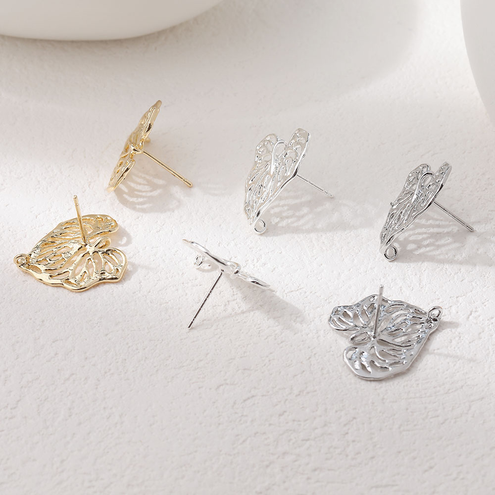 4PCS Dainty Hollowed Leaf Char - Gold Leaf Foil review and price