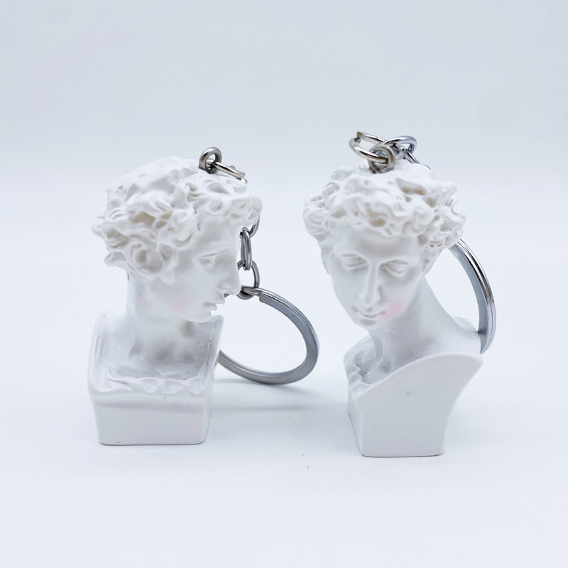 Mini Plaster Statue Key Chain, - Resin Art A Keychain review and price