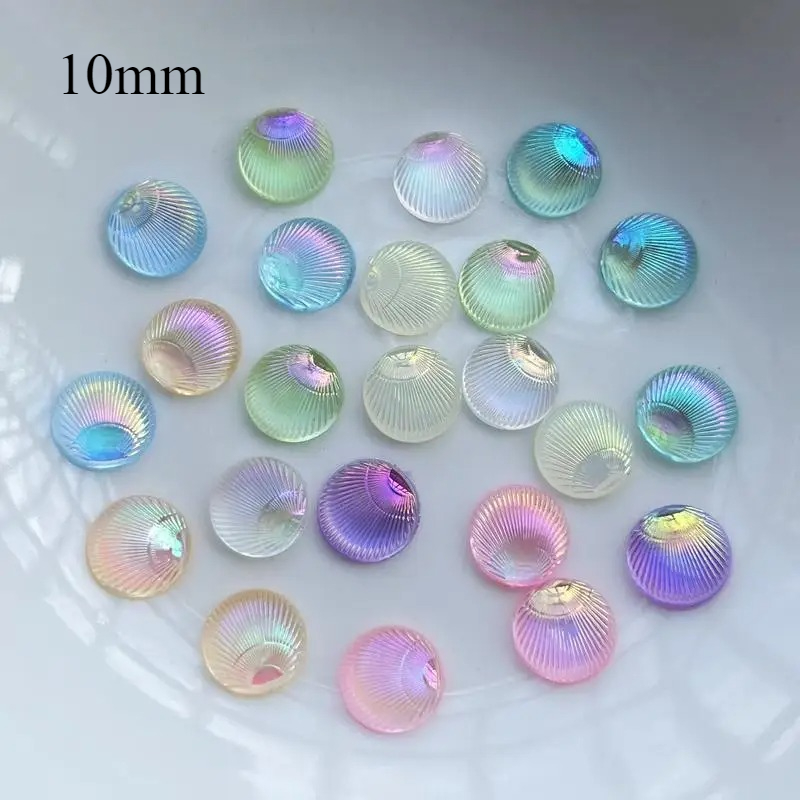 100pcs Circular shells 3d Jewe - Resin Art Earrings Design review and price
