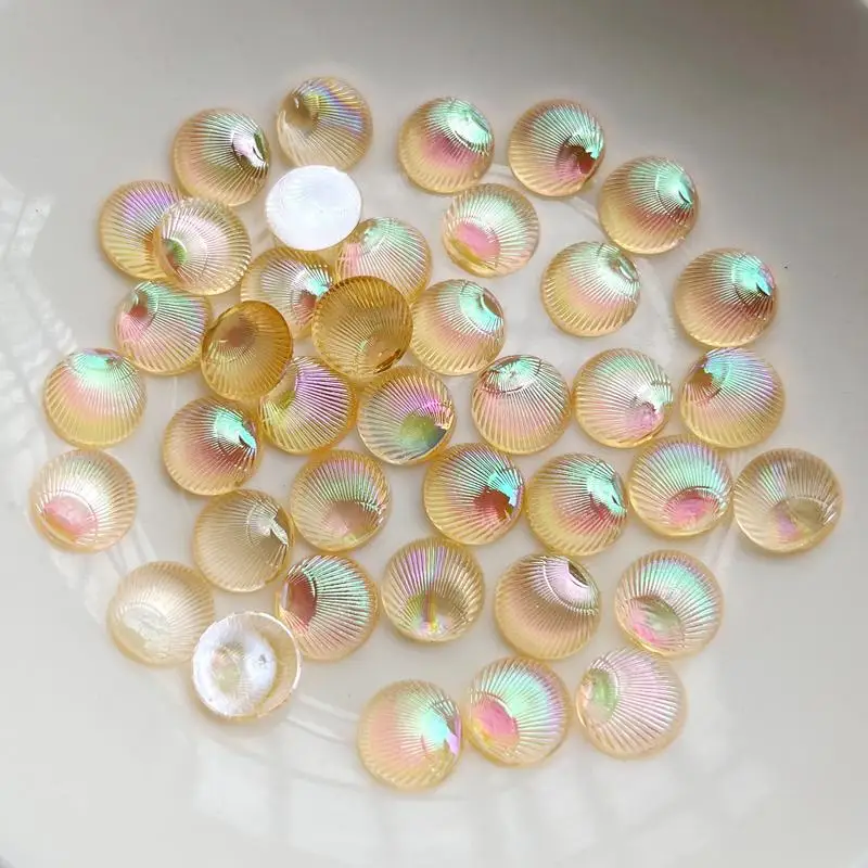 100pcs Circular shells 3d Jewe - Resin Art Earrings Design review and price