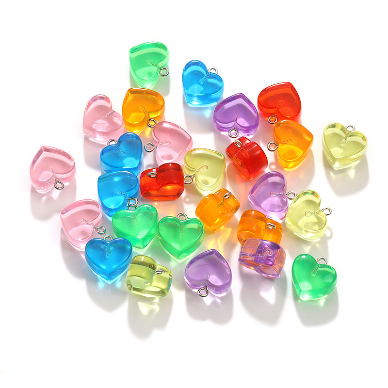 10pcs 15x18MM Multicolor Trans - Resin Art Necklace review and price